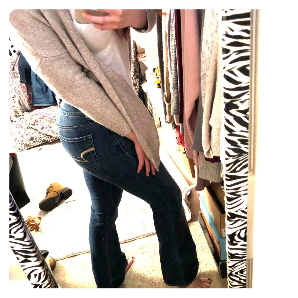 American Eagle “super stretch” kick boot jean